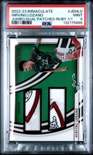 2022-23 Panini Immaculate Coll Tag Dual Patches #jdhlo Hirving Lozano 1/1 Psa 9