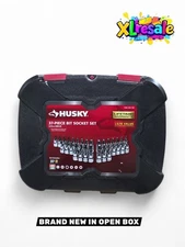 Husky 37 Piece Bit Socket Set 3/8 In. Drive Master Bit Metric SAE Alloy Steel 