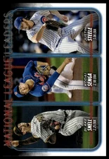 2024 Topps #212 National League Leaders ERA (Snell/Senga/Steele)