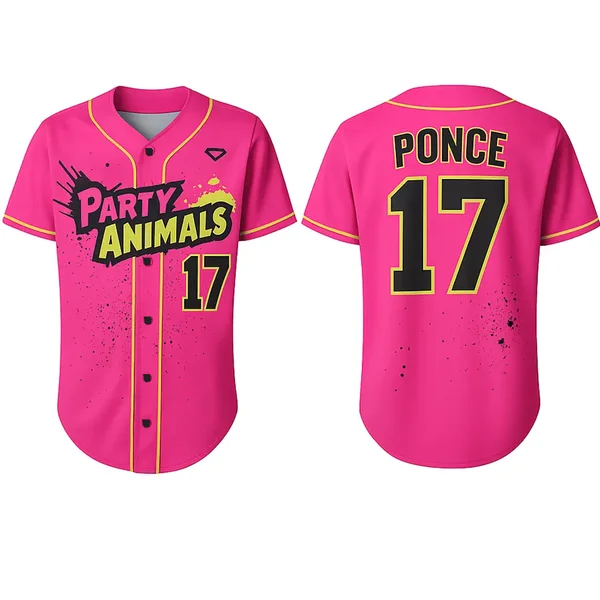 Party Animals Savannah Bananas #17 Baseball Jersey  QT842