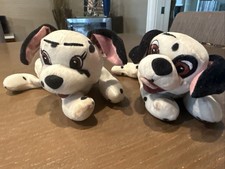 Disney Store 101 Dalmations 8" Bean Bag Plush Set of 2 Jewel  Lucky
