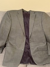 Jos. A. Bank Traveler's Collection Tailored Fit Plaid Wool Blazer Jacket 41 Reg