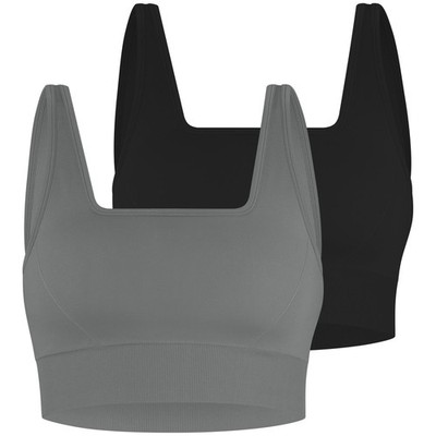 Damen Sport-BH Medium Support mit Cups Sport Bra für Fitness, Training, Gym S-XL