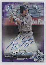 2017 Bowman Draft Chrome Pick Purple Refractor 88/250 Taylor Walls Auto 06z2