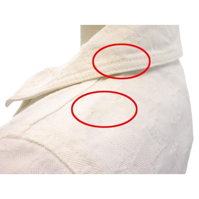 Louis Vuitton Denim Jacket Monogram Jacquard 34 Off White Women's thumbnail 6