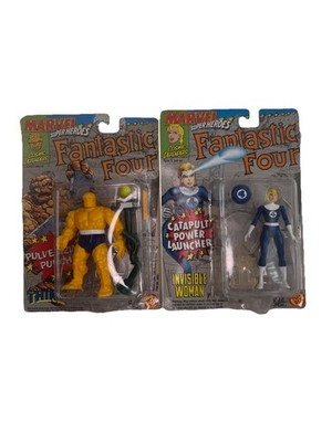 Toy Biz Marvel Super Heroes Cosmic Defenders Fantastic Four, Thing & Invisible ￼
