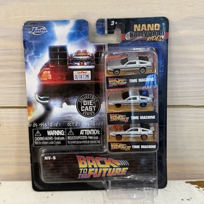 Back To The Future - Jada Nano Hollywood Rides - Die Cast Mini 3 Pack - New