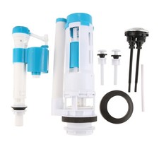 Sistema de descarga de inodoro ajustable de 24 cm Kit de descarga de doble empuje Piezas de cisterna de inodoros