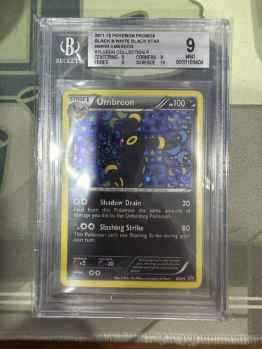Graded Umbreon BW93 Black & White Holo BGS 9 #0018105404