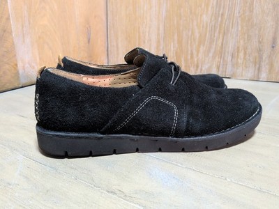 Clarks Un Ava schwarze Wildleder Freizeitschuhe UK 6,5 D kaum getragen