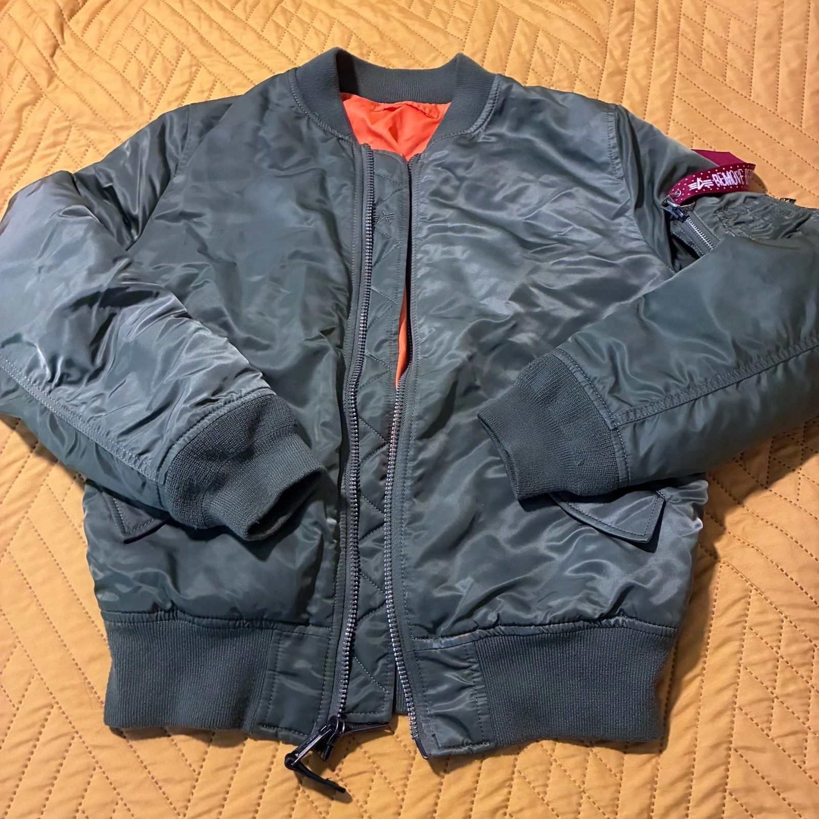 Alpha Industries MA-1 Flight Bomber Jacket Sage Green