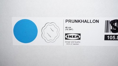 2 Set IKEA PRUNKHALLON Mirror Blue 15 ¾ 