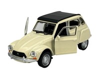 Welly Old Timer Citroen Dyane Beige 1:34 Die Cast Metal Model New In Box 43859