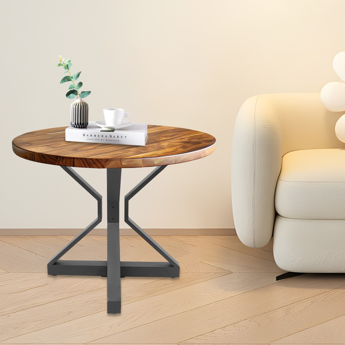 Iron Table Leg With Suction Cups Coffee Table Base Pre-drilled