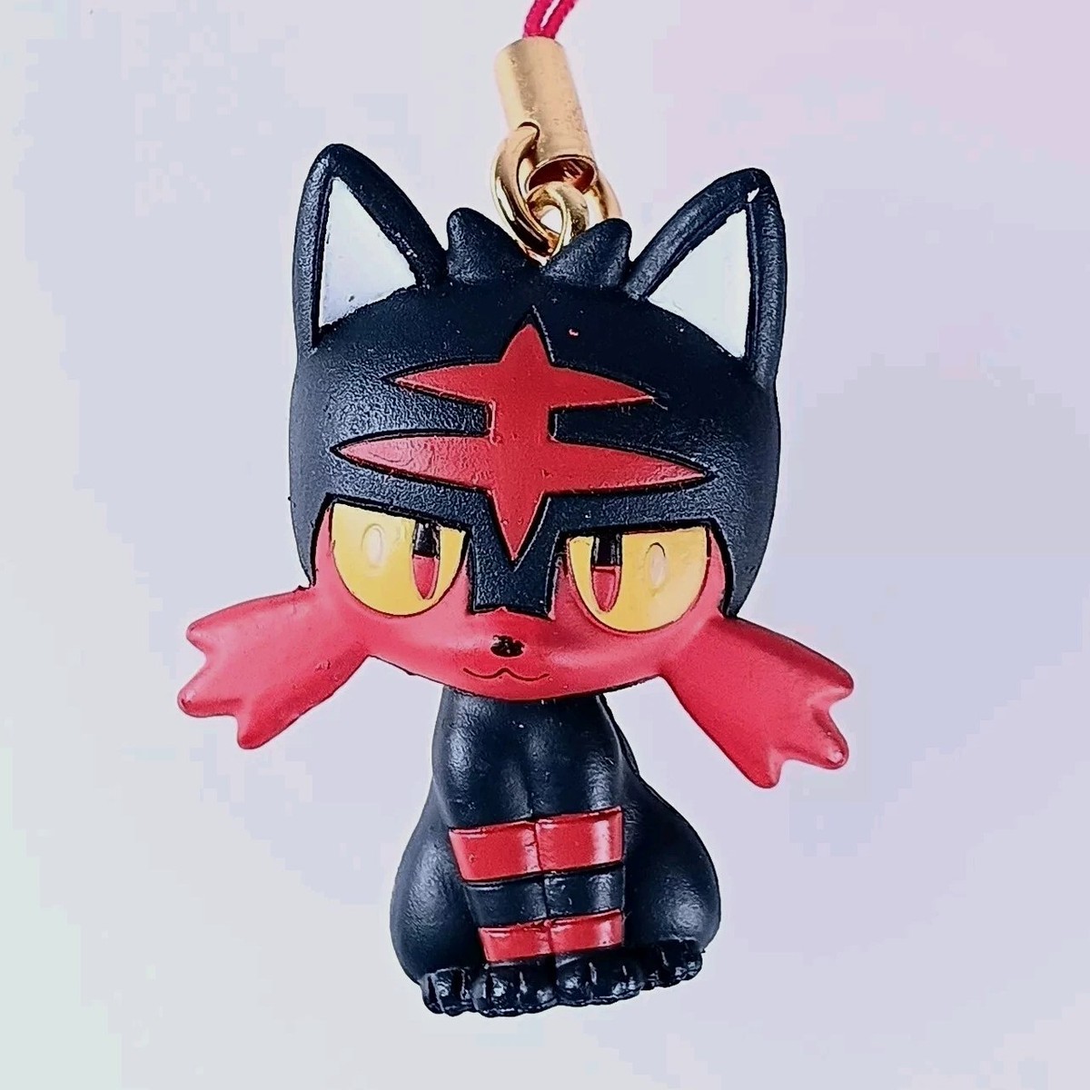 litenリテンSculpture Form Pullover BK Litten Pokemon Petanco Flat Mascot Strap Nintendo From Japan | eBay