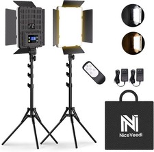 Kit de iluminaci n para fotograf a 2 unidades , luces de estudio bicolor de 36