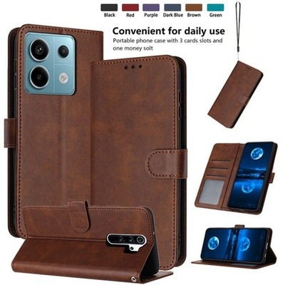 Für Xiaomi Redmi Note 14 13 12 Pro Plus Leder Brieftasche Kartenhülle Klappcover