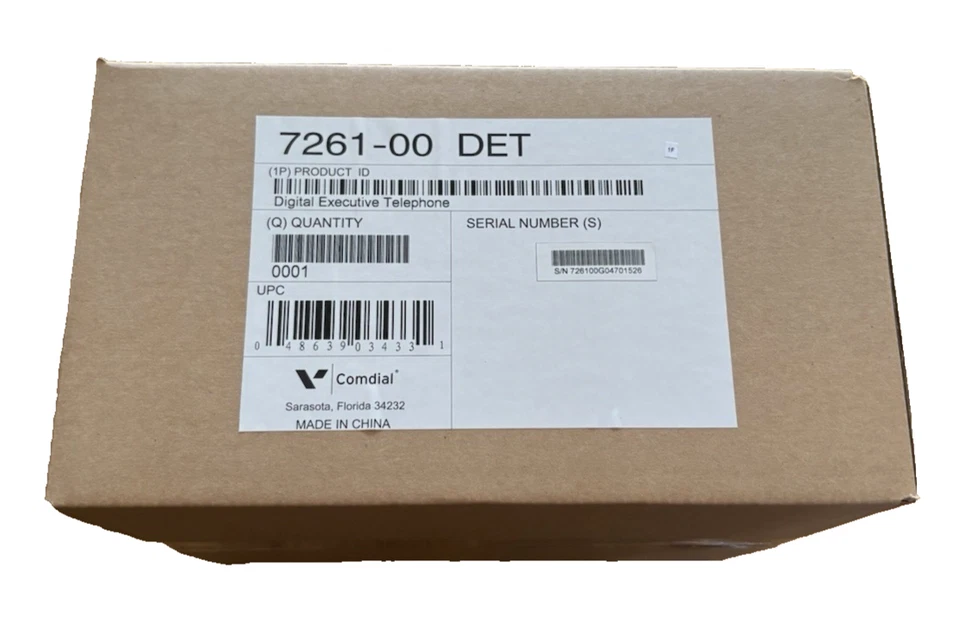 NEW Comdial 7261-00 DET HAC Phone Gray DX-120 Vertical Edge 120 90 Day Warranty - Image 2 of 3