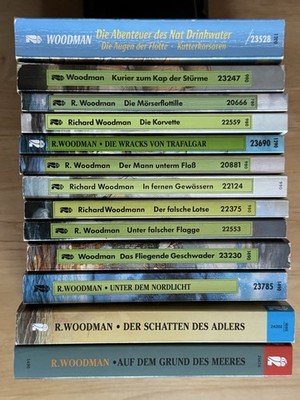 Richard Woodman - Drinkwater - komplette dt. Serie 14x - Marine -Historie -Roman