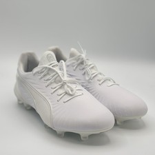 PUMA King Ultimate Soccer Shoes Men's White Size 9 - 107809-04