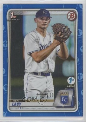 2020 Bowman Draft 1st Edition Blue Foil 3/150 Asa Lacy #BD-88 uk2