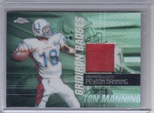 2004 Peyton Manning Topps Chrome Gridiron Badges PRO BOWL PATCH /50 - Colts