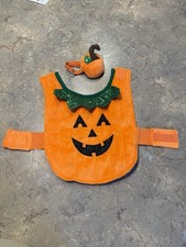 Halloween Pumpkin Dog Plush Pumpkin Costume Orange Small Mini Toy Breed Pet