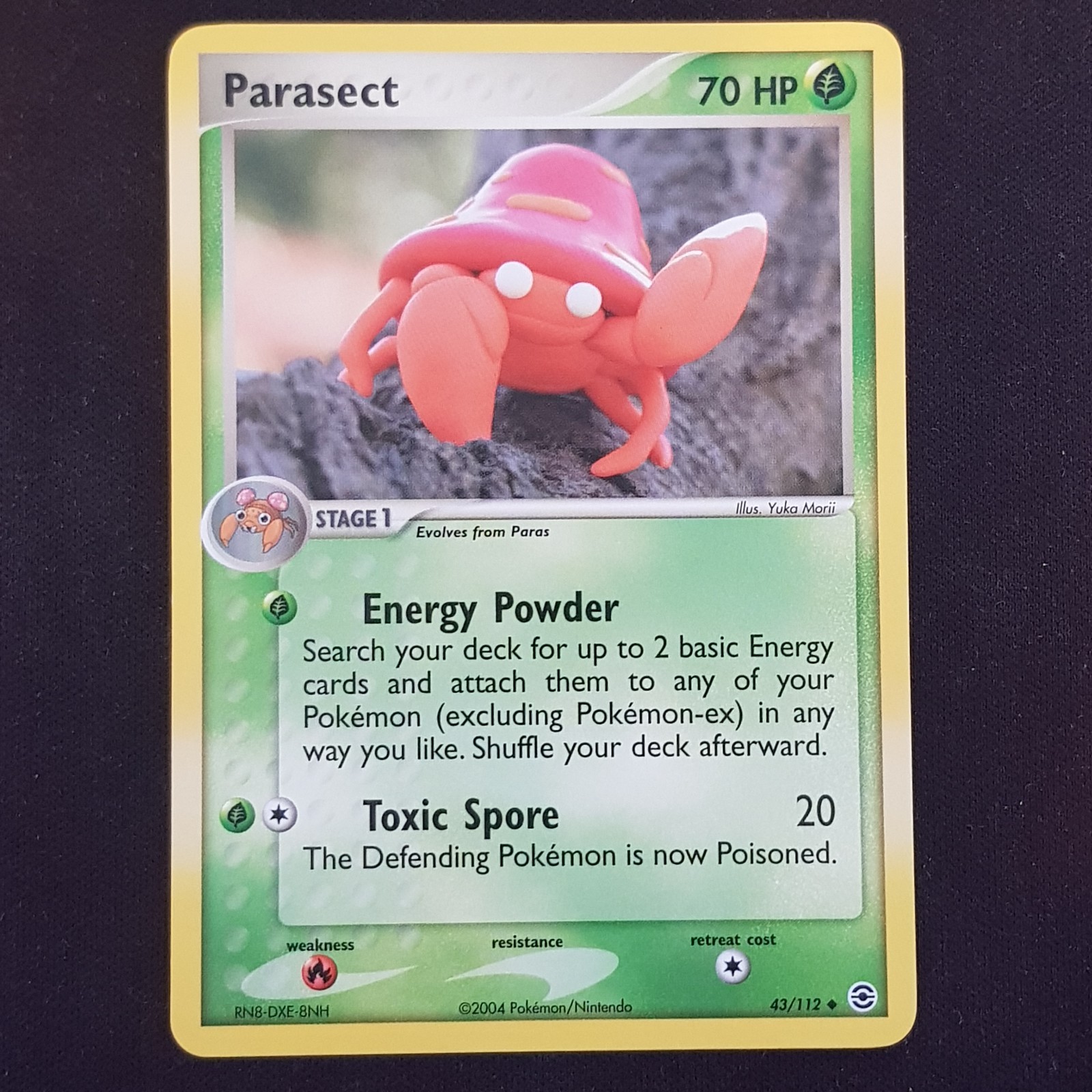 Parasect 43/112 Yuka Morii Rare💯MINT💯EX FireRed & LeafGreen Pokemon Card TCG