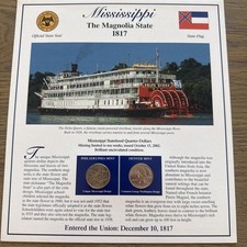 Mississippi Statehood Quarters P&D Postal Commemorative Society Collection