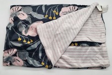 Lila Jack Baby Blanket Floral Reversible Striped Minky Lovey Security Nursery