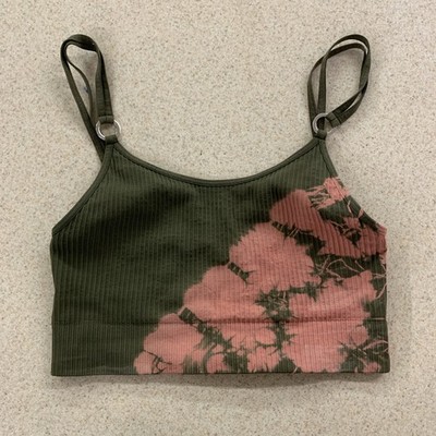 Bombshell Sportswear Green Coral Dip Dye Bra XS/S A1