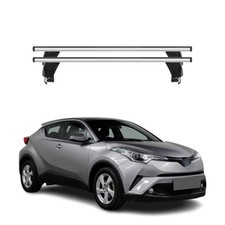 Menabo Dachträger Grundtäger für Toyota C-HR I 2016-2023 50kg Alu Silber 2 tlg