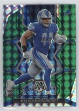 2022 Panini Mosaic Rookies Green Mosaic Prizm Malcolm Rodriguez #400 14xt