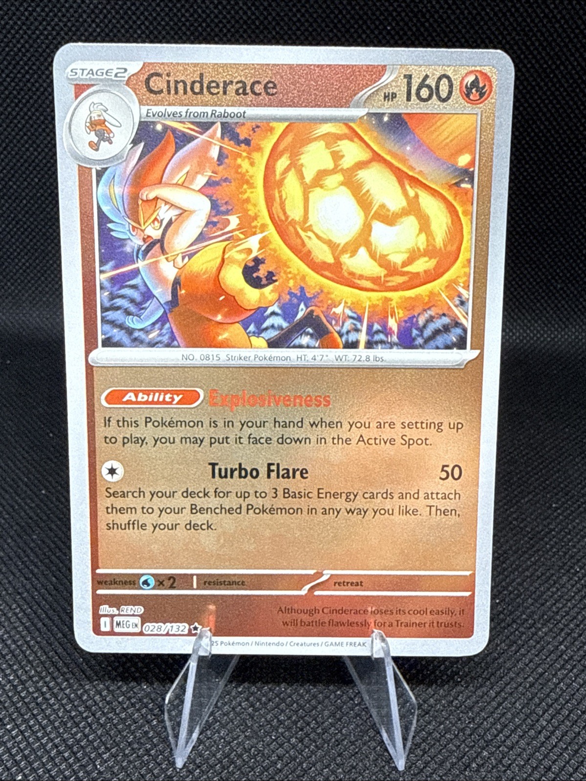 Cinderace | 028/132 | Pokémon | Mega Evolution | Reverse Holo