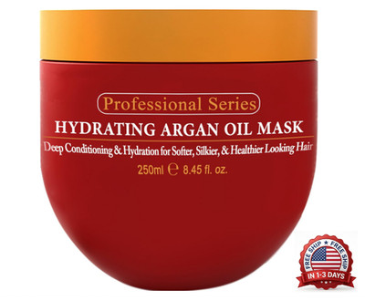 Argan Oil Hair Mask Deep Conditioner Dry Damaged Hair Repair Hydrating 8.45oz