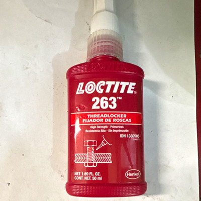 Loctite 263 High Strength Red Threadlocker 50 ml (1.69 fl oz) IDH 1330585