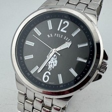 U.S. Polo Assn Quartz Watch Men 44mm Silver J...