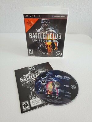 BATTLEFIELD 3 LIMITED EDITION Sony PlayStation 3 ps3 GAME COMPLETE EXCELLENT