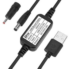 USB to 12v, 5v to 12v USB Boost Converter, USB Cable DC 5v Step Up to 12v, 1A.