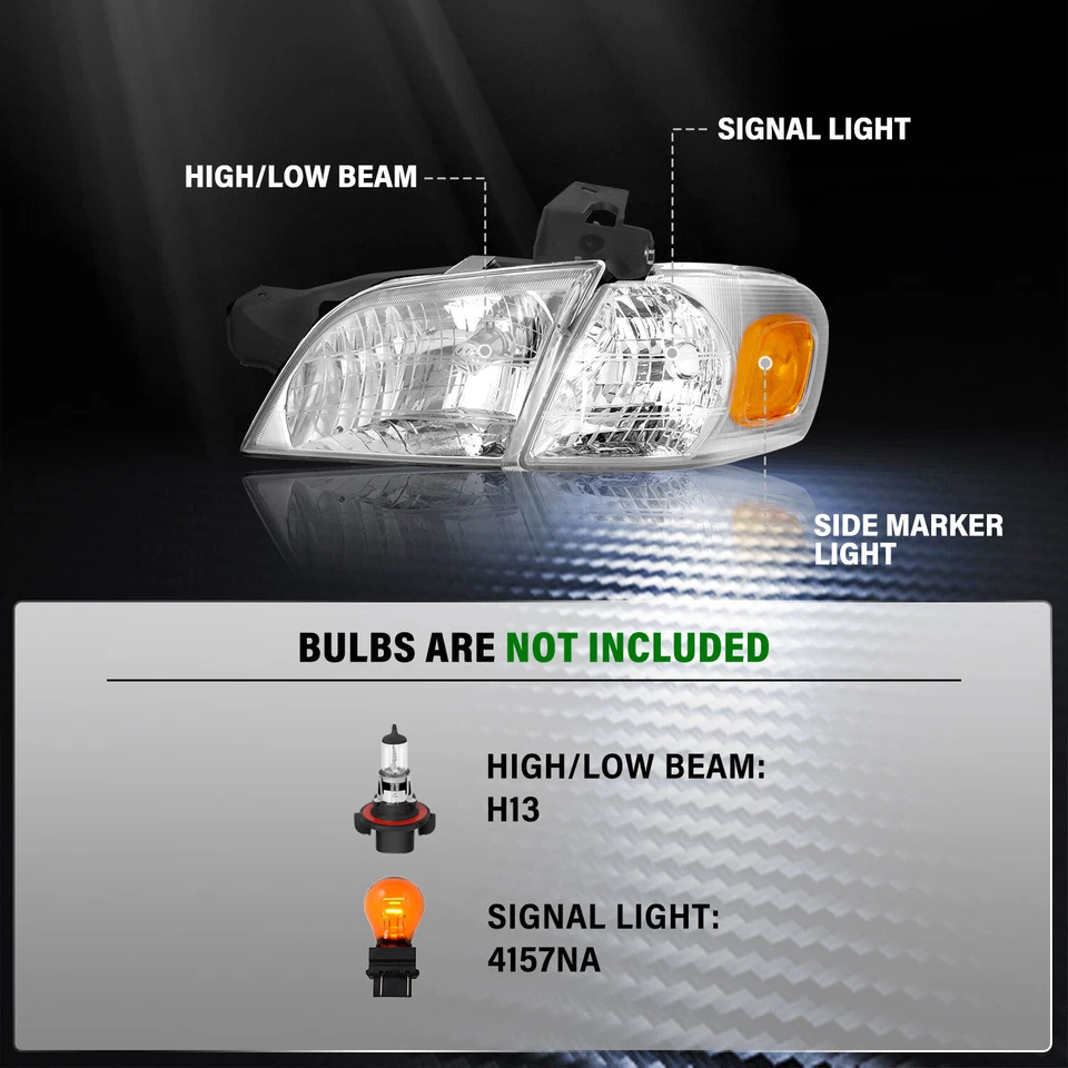 Для 1997-2005 Pontiac Montana Chevy Venture силуэт желтые фары фара - Изображение 3 из 4