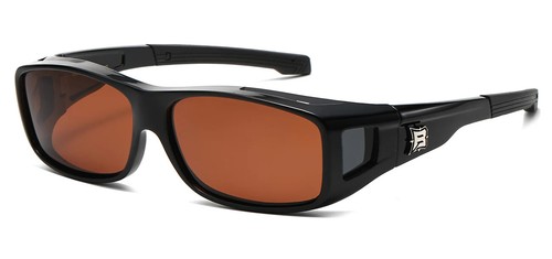 FIT OVER Square Sunglasses Polarized Anti Glare Lens Over PRESCRIPTION GLASSES - Picture 6 of 11