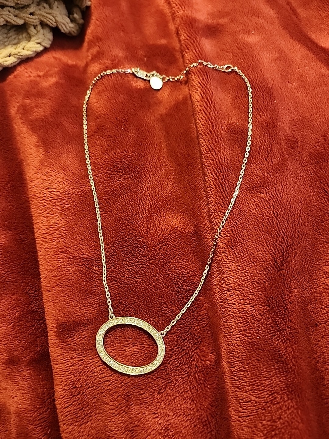 Givenchy Single Circle Crystal Rhinestone Pendant… - image 3