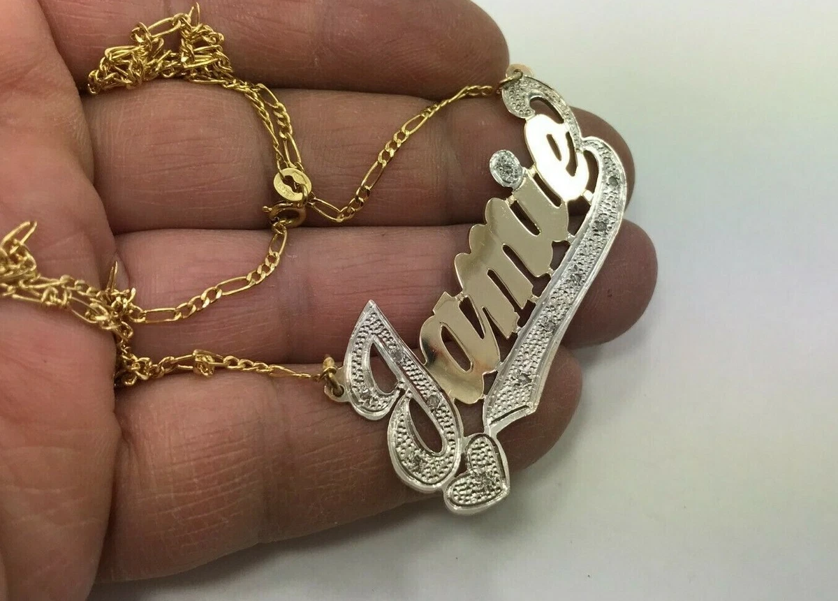 10 karat gold name plates outlet