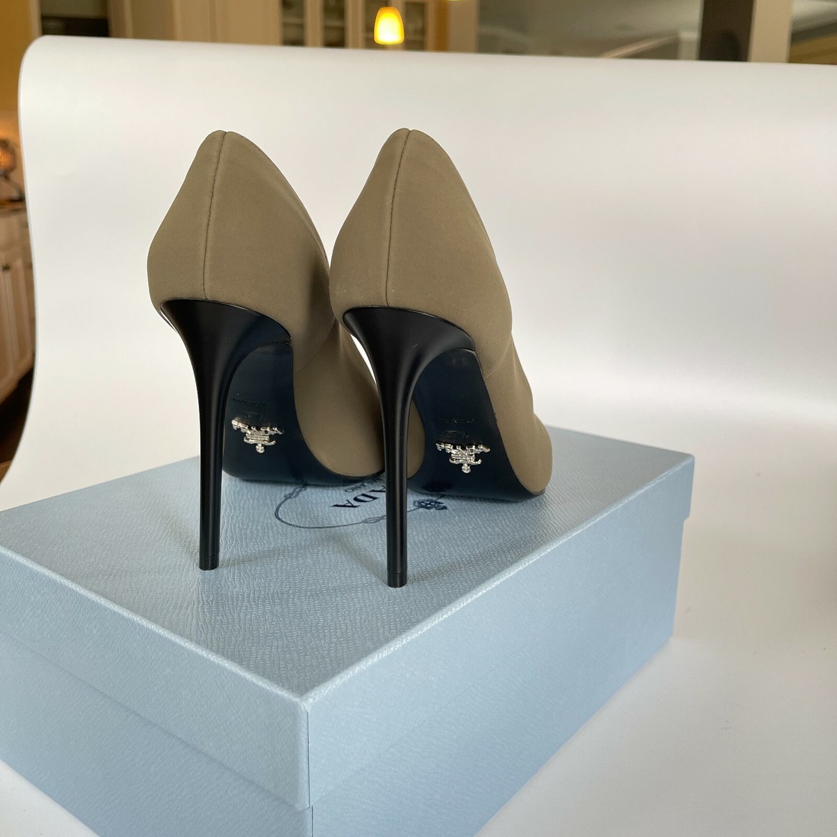 PRADA シェットランドボートネックセーター 48 つづる 22SS
