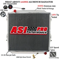 3-Row Aluminum Radiator For 96-2002 TOYOTA Hilux Surf KZN185 3.0L Diesel MT