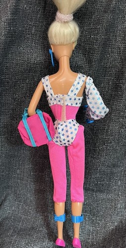 BARBIE And The ALL STARS Doll Mattel Aerobics Party Star.Some Accessories.Flaws - Picture 4 of 17