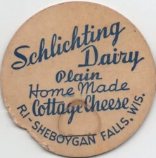 Large Cap - Schlichting Dairy - Sheboygan Falls, Wisconsin - Cottage Cheese - #4