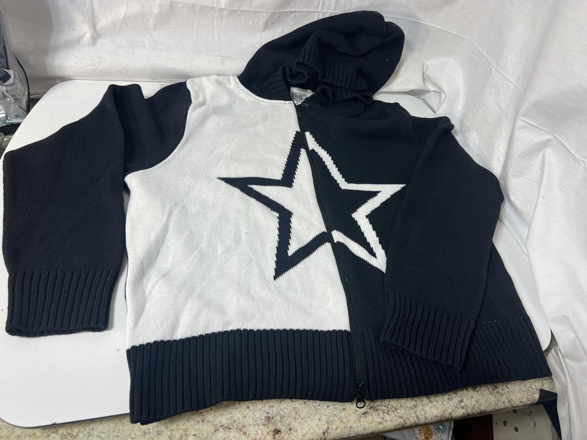 Cotton Country XL TG Hooded Sweater with Star Design NWT