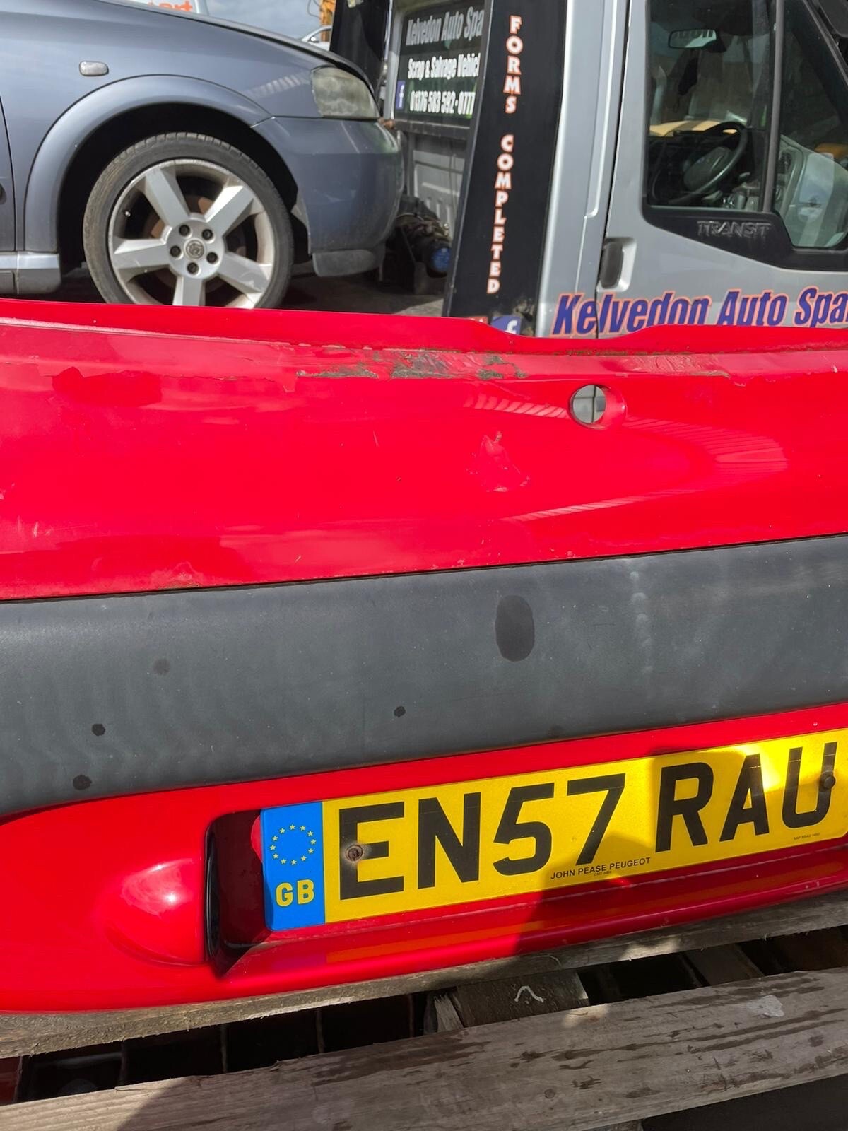 2007 Peugeot 107 MK1 Rear Bumper Complete Red Paint Code KJH eBay