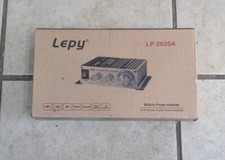 Lepy LP-2020A Stereo Class-D Car Digital Hi-Fi Audio Amplifier w/ 12V 3A Power